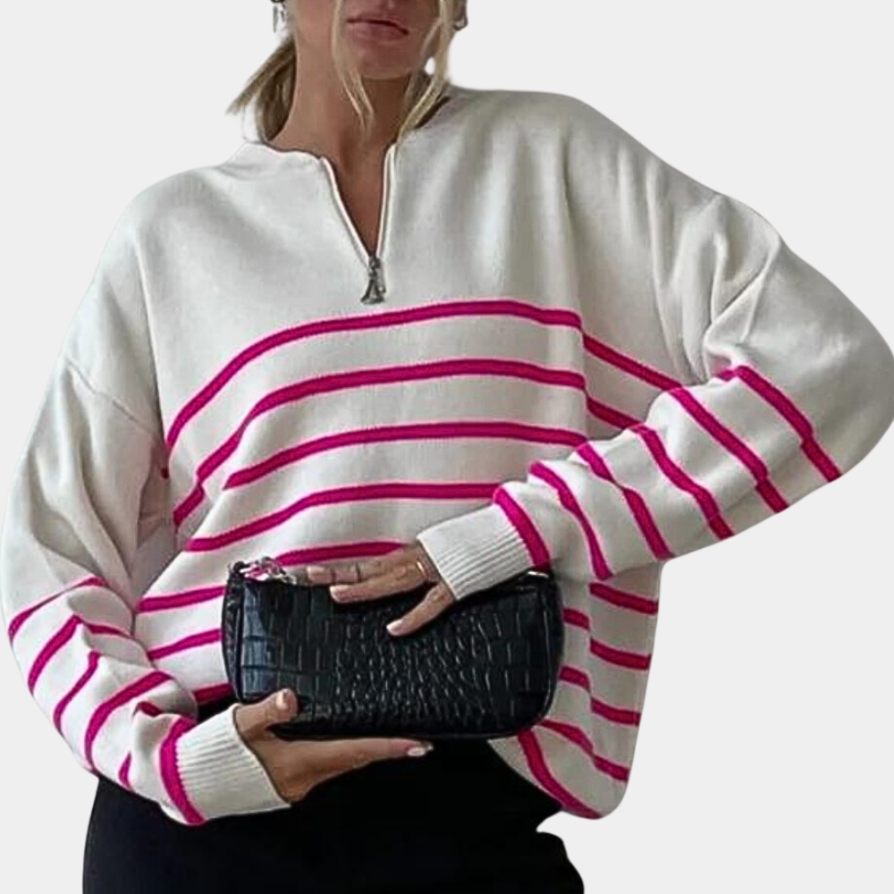 Citlali - Lightweight Striped Women's Sweater for Summer