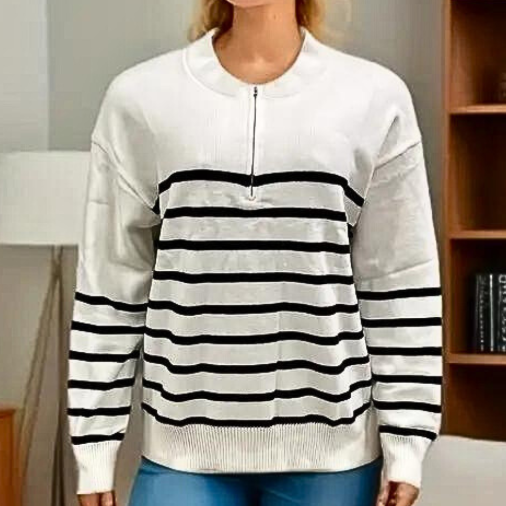 Citlali - Lightweight Striped Women's Sweater for Summer