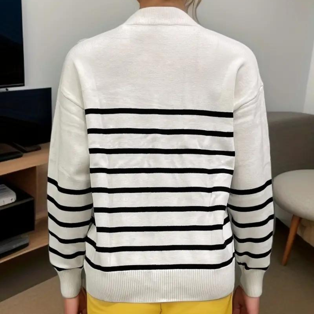 Citlali - Lightweight Striped Women's Sweater for Summer