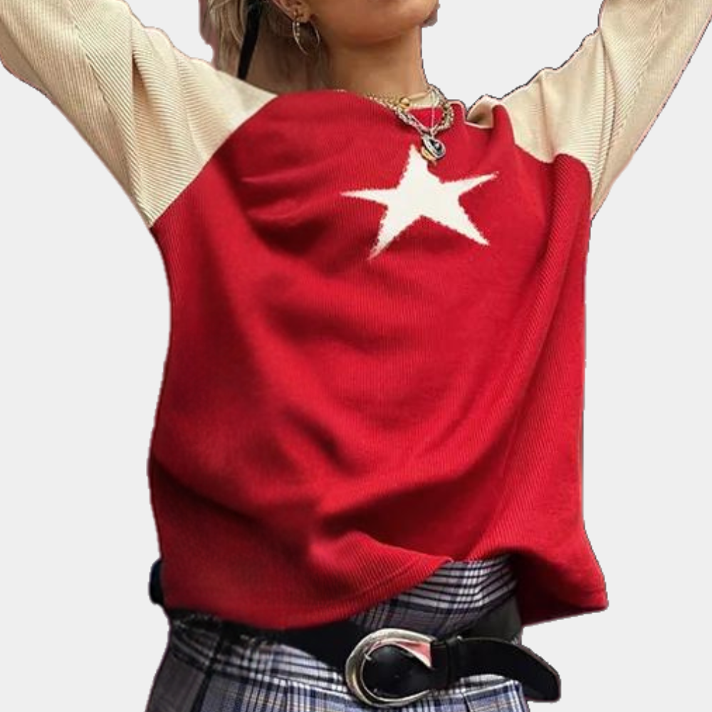 Yaretzi - Trendy Star Print Summer Jumper for Women
