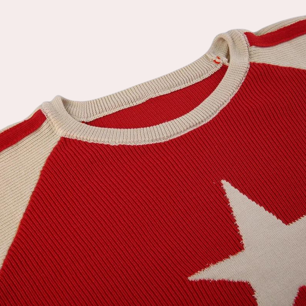 Yaretzi - Trendy Star Print Summer Jumper for Women