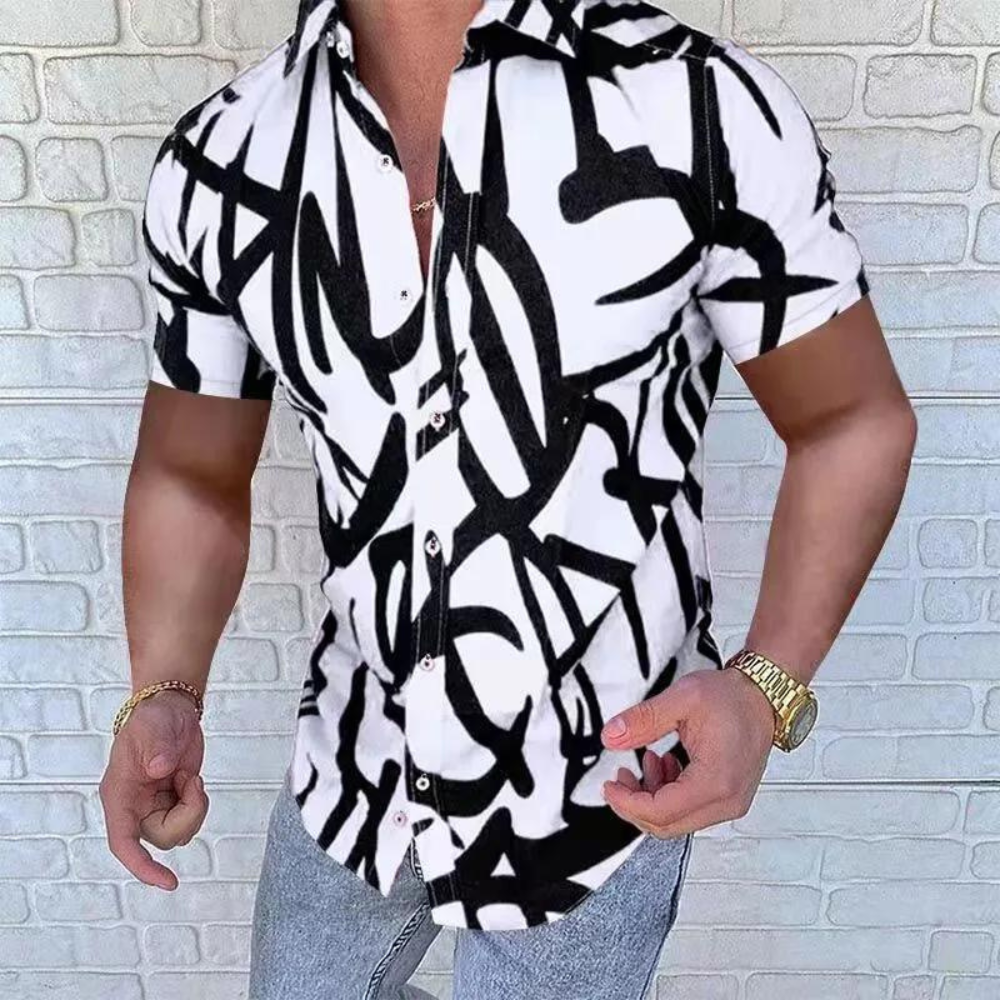 Borislav - Elegant men's short-sleeved shirt for summer