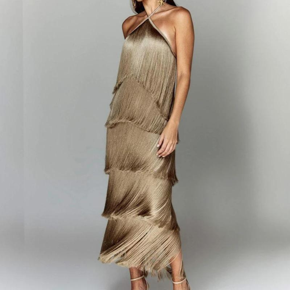 Stefania - Luxurious Summer Dress with Layers for Women