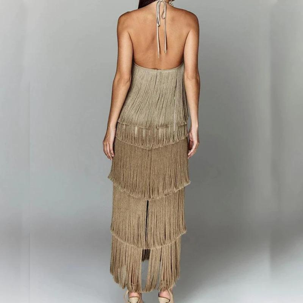 Stefania - Luxurious Summer Dress with Layers for Women