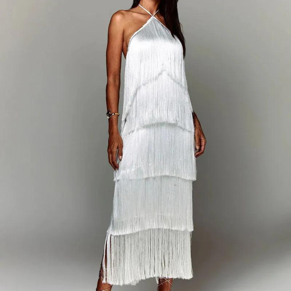 Stefania - Luxurious Summer Dress with Layers for Women