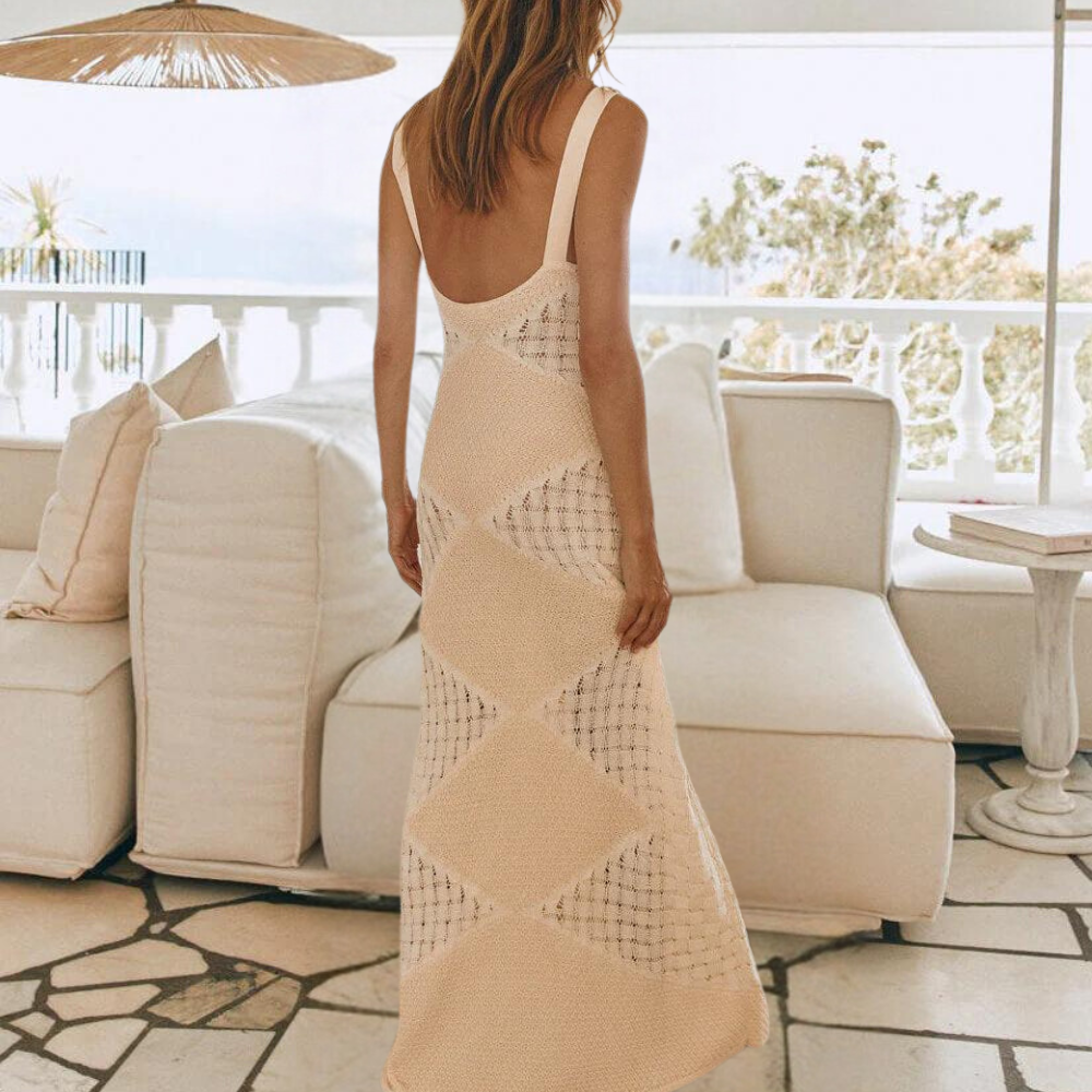 Zaida - Fashionable Knitted Long Dress for Summer