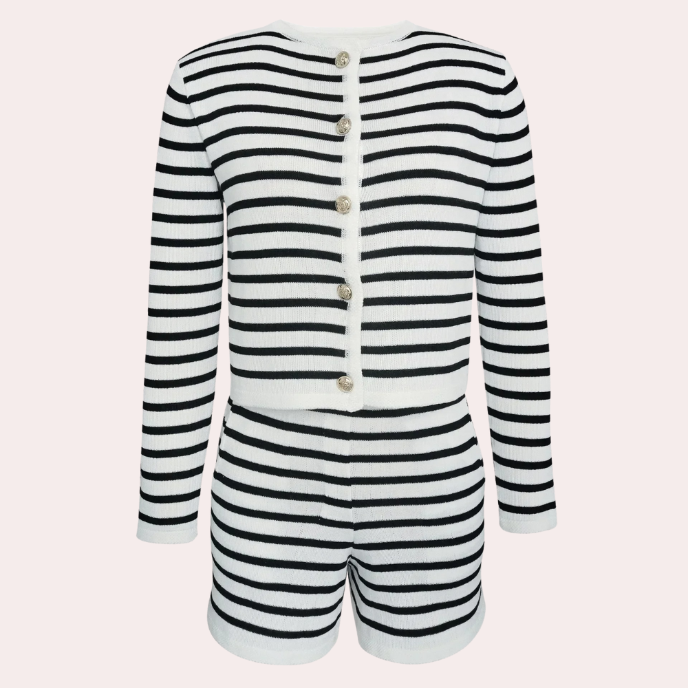 Tassa - Summer Striped Elegance 2-Piece Set
