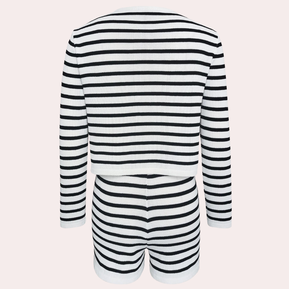 Tassa - Summer Striped Elegance 2-Piece Set