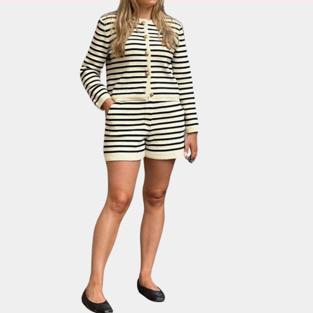 Tassa - Summer Striped Elegance 2-Piece Set