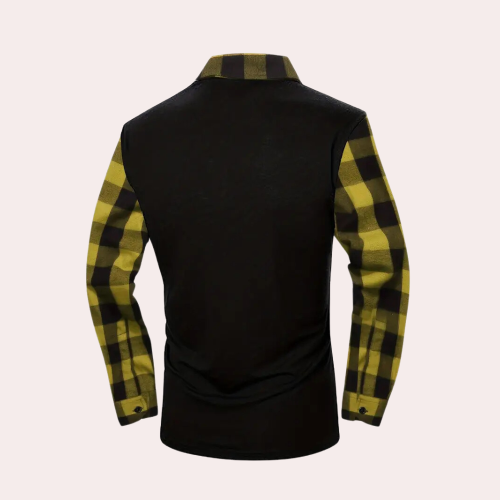 Vincente - Modern Checked Shirt with Long Sleeves for Summer