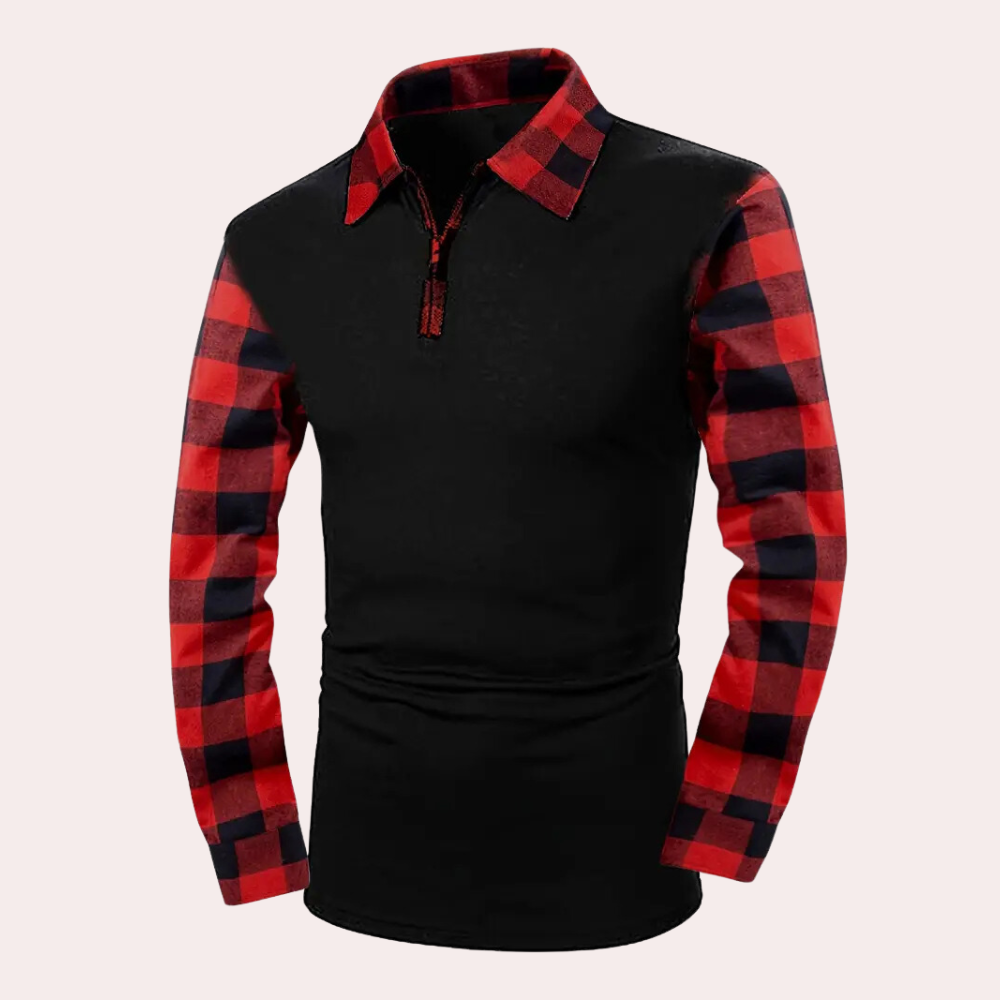 Vincente - Modern Checked Shirt with Long Sleeves for Summer