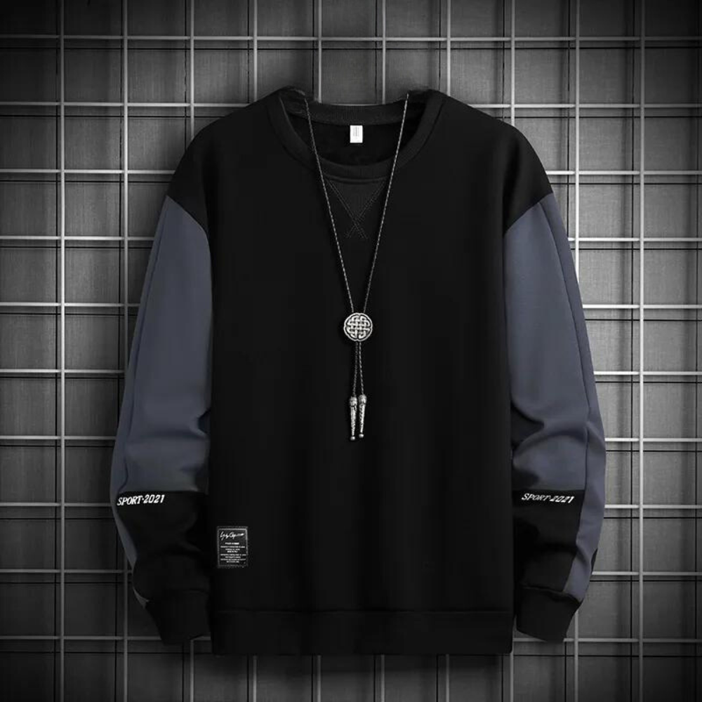 Alexandro - Stylish Summer Sweatshirt with Colour Contrast for Men