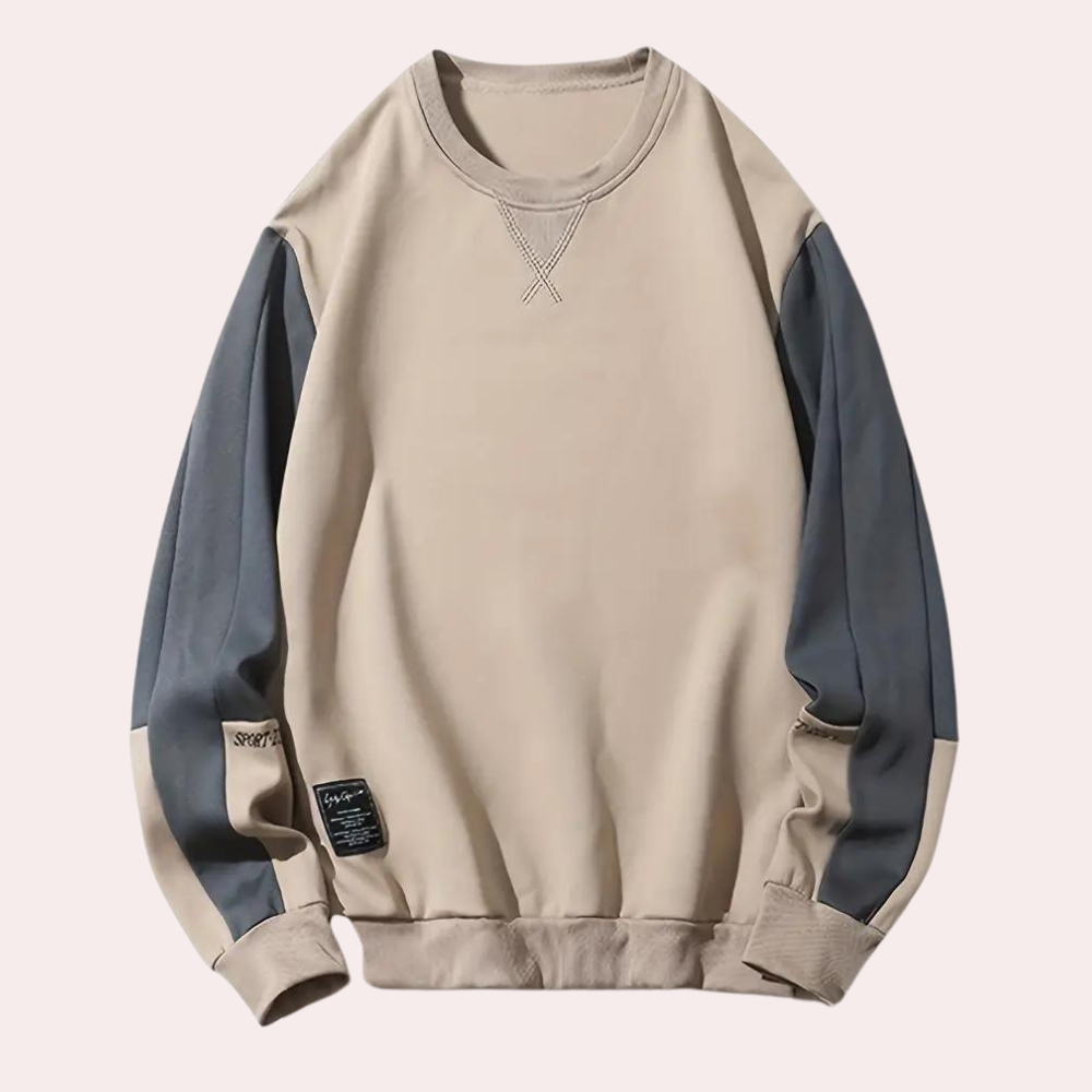 Alexandro - Stylish Summer Sweatshirt with Colour Contrast for Men
