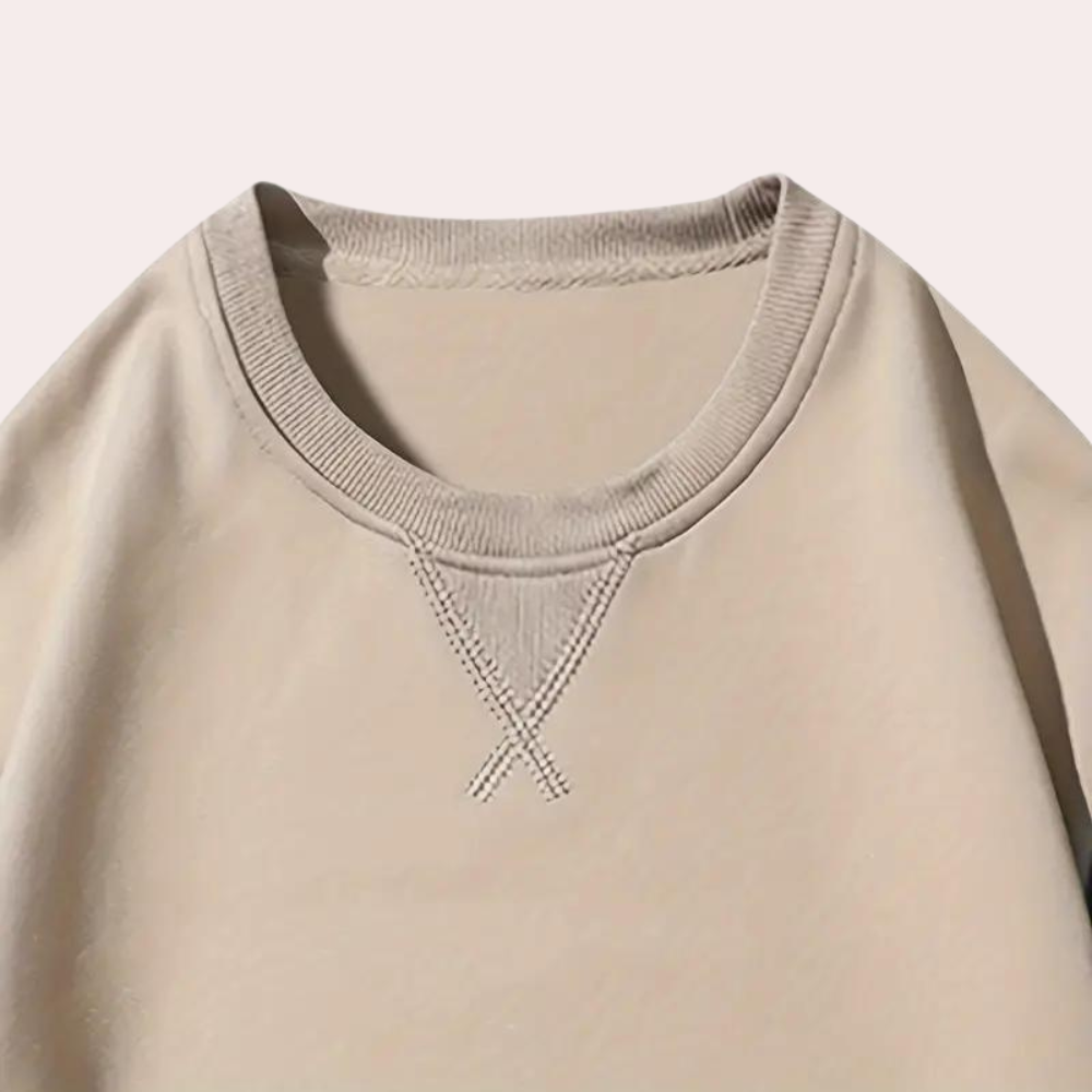 Alexandro - Stylish Summer Sweatshirt with Colour Contrast for Men