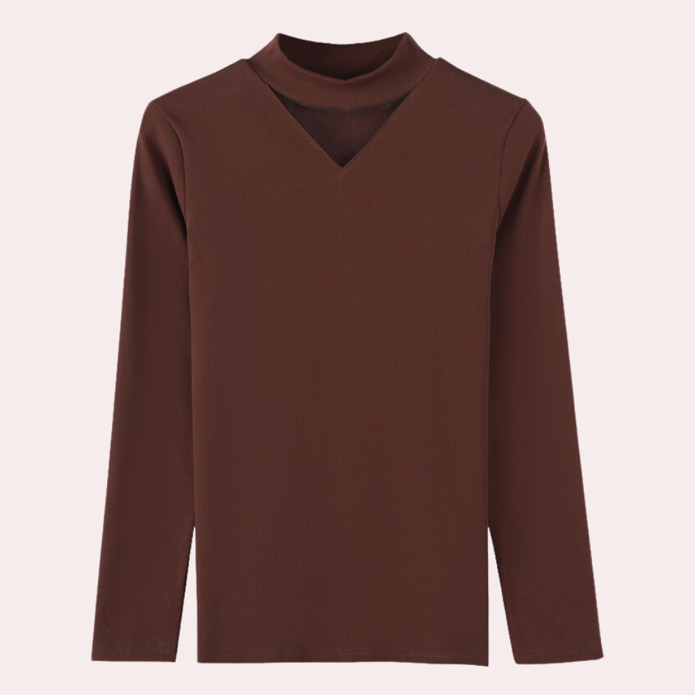 Callista - Lightweight Summer Top with Stylish V-Neckline for Women