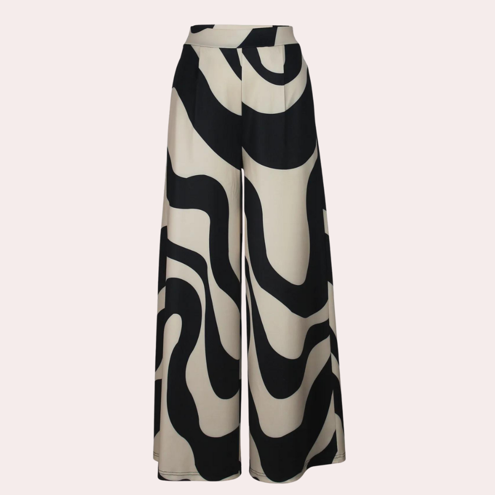 Fisseha - Stylish Women's Wide Leg Trousers with High Waist for Summer