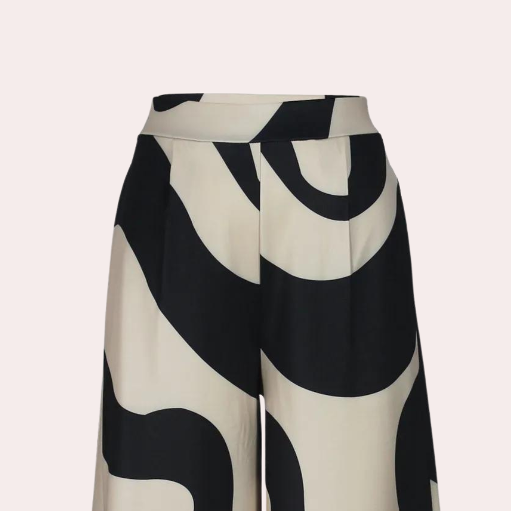 Fisseha - Stylish Women's Wide Leg Trousers with High Waist for Summer