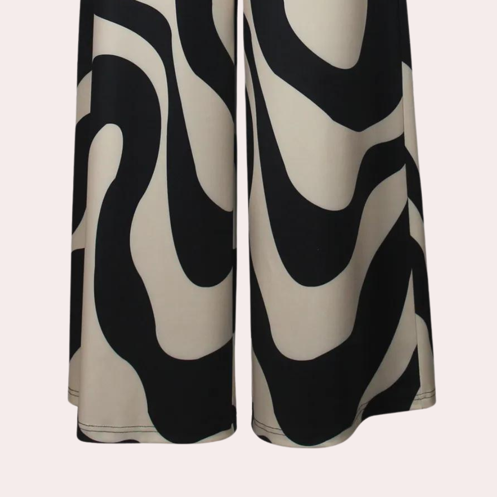 Fisseha - Stylish Women's Wide Leg Trousers with High Waist for Summer