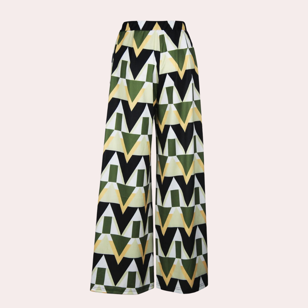 Fisseha - Stylish Women's Wide Leg Trousers with High Waist for Summer