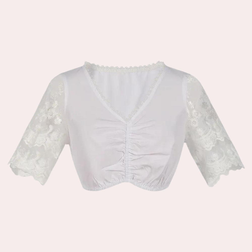 Andrina - Ladies' Summer Oktoberfest Dirndl with Lace Sleeves