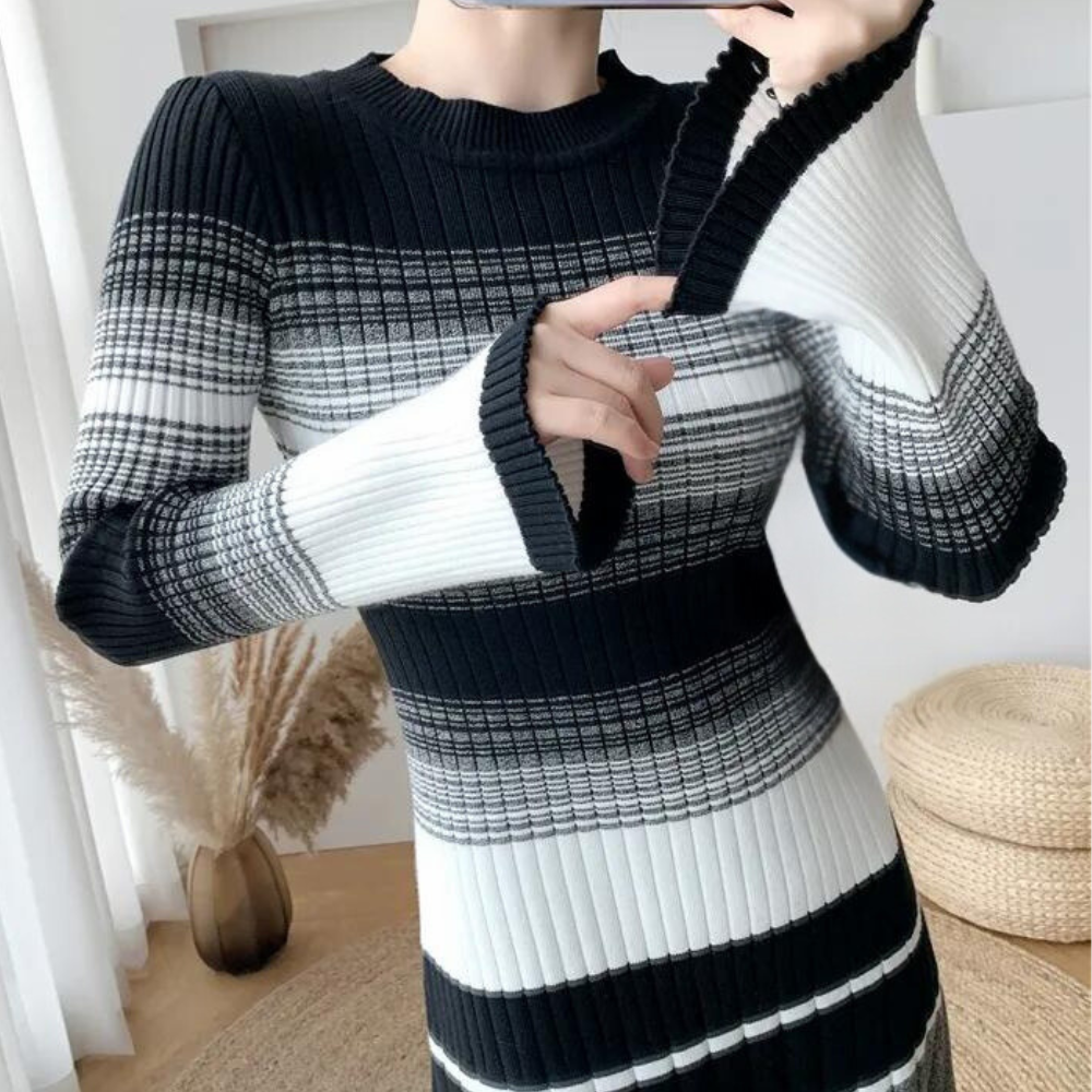 Betina - Casual and Elegant Striped Summer Dress for Women