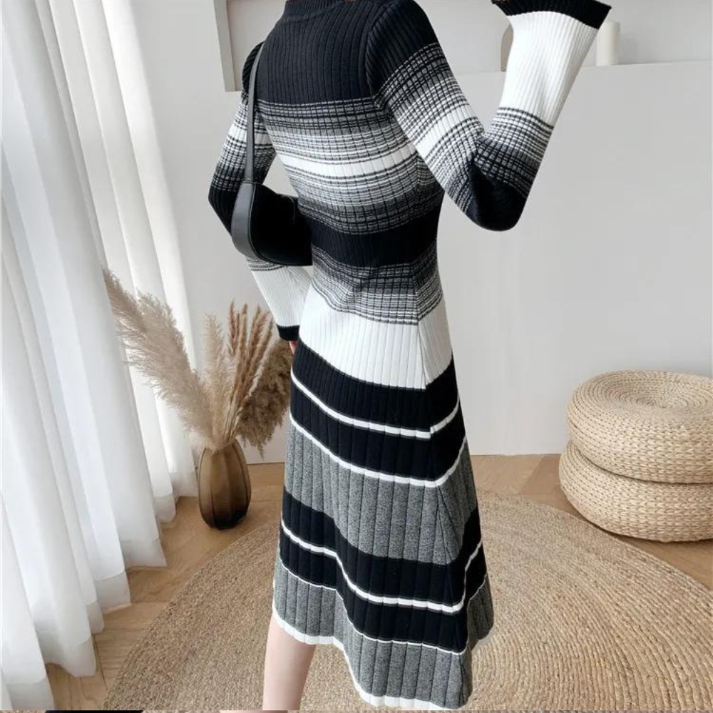 Betina - Casual and Elegant Striped Summer Dress for Women