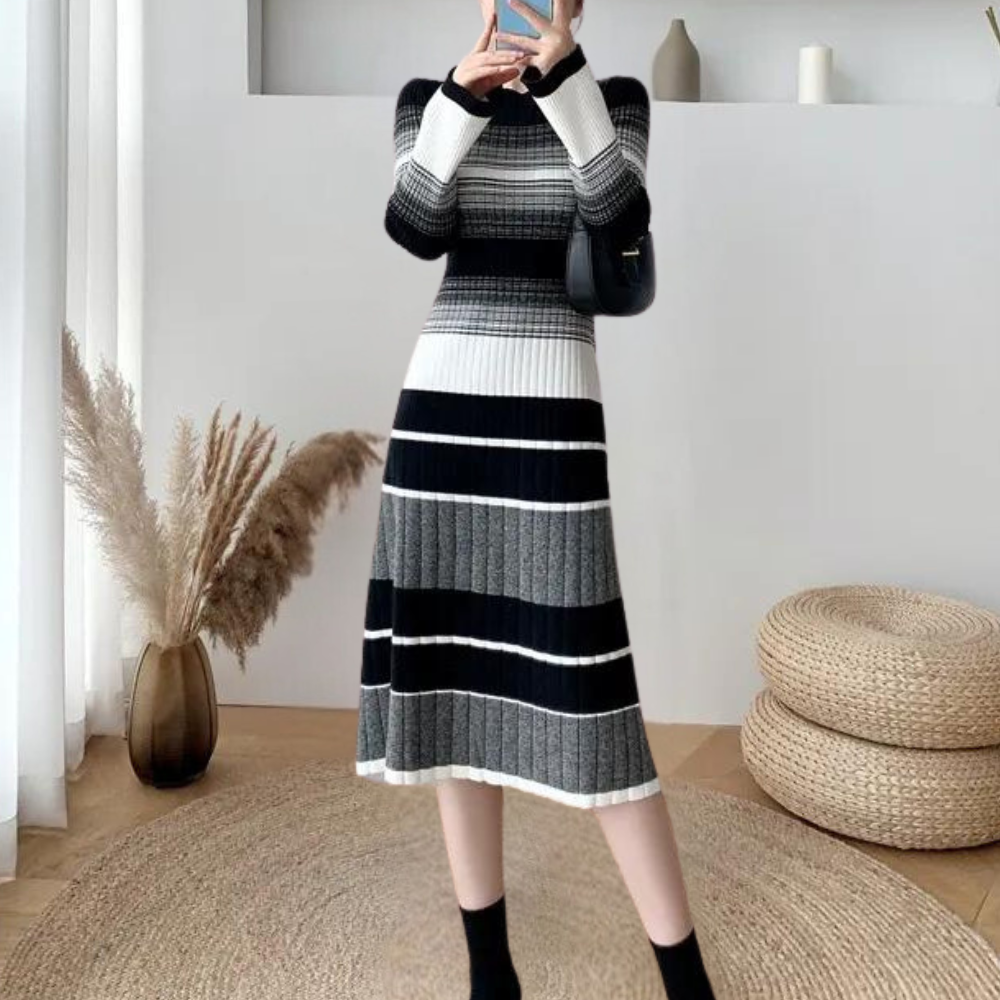Betina - Casual and Elegant Striped Summer Dress for Women