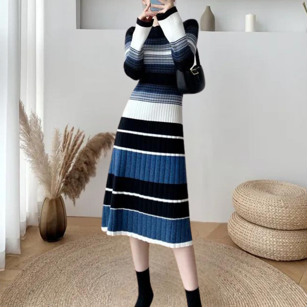 Betina - Casual and Elegant Striped Summer Dress for Women