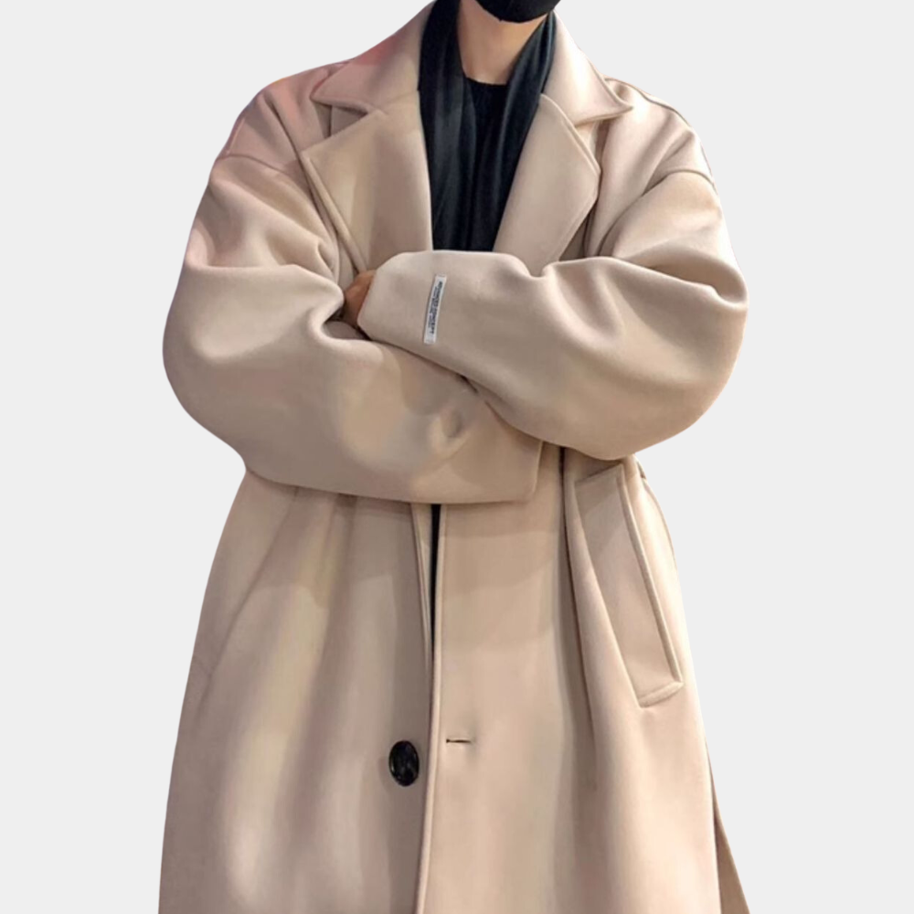 Wouter - Classic Warm Trench Coat for Men