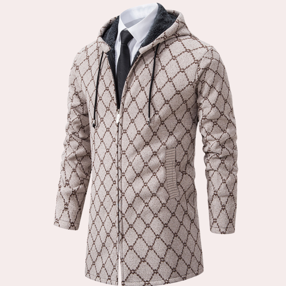 Thanasis - Stylish Long Hoodie for Men