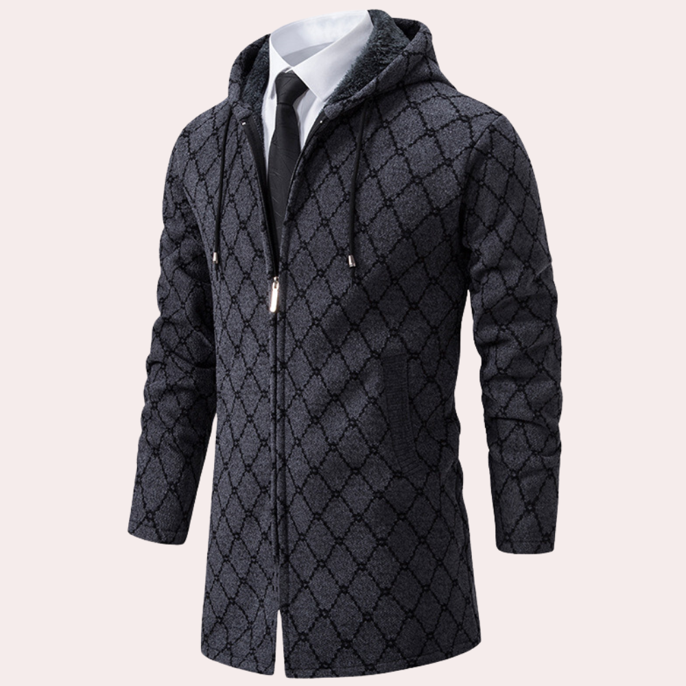 Thanasis - Stylish Long Hoodie for Men