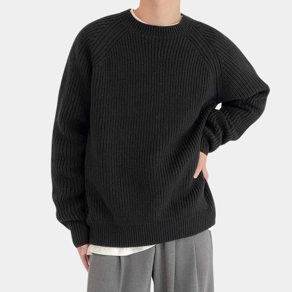 Audrick - Versatile Spring/Summer Long Sleeve Knitted Jumper for Men