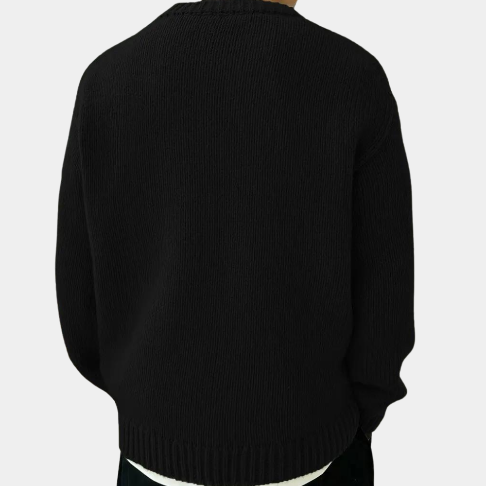 Audrick - Versatile Spring/Summer Long Sleeve Knitted Jumper for Men