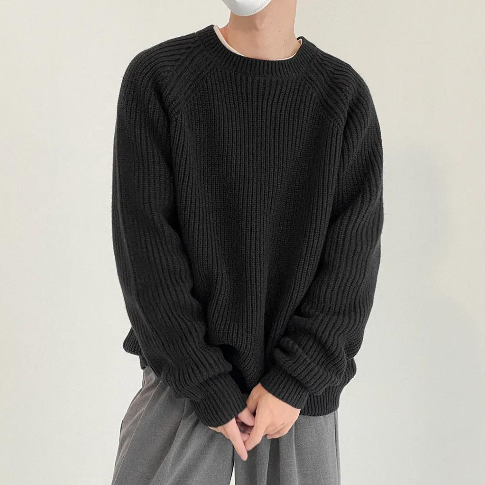 Audrick - Versatile Spring/Summer Long Sleeve Knitted Jumper for Men