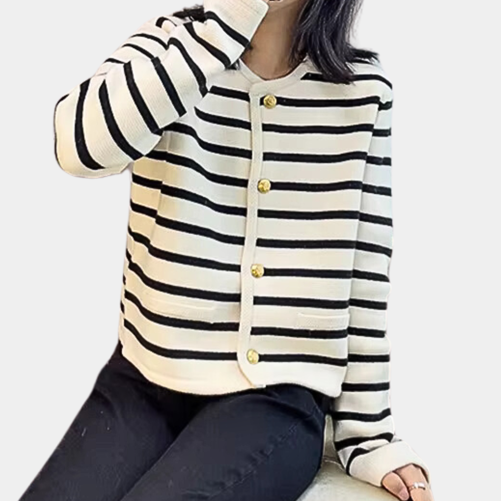 Alenka - Stylish Striped Summer Cardigan for Women