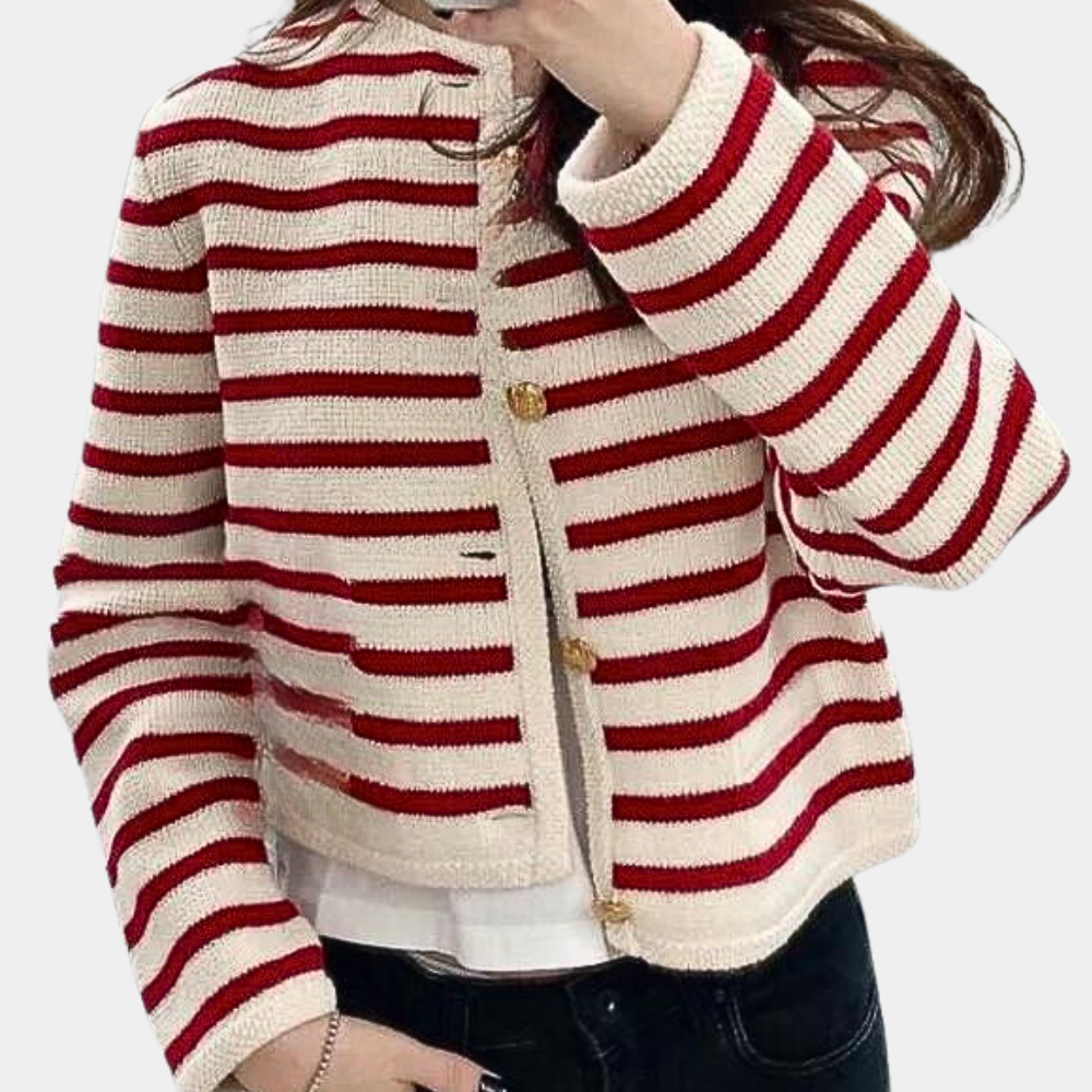 Alenka - Stylish Striped Summer Cardigan for Women
