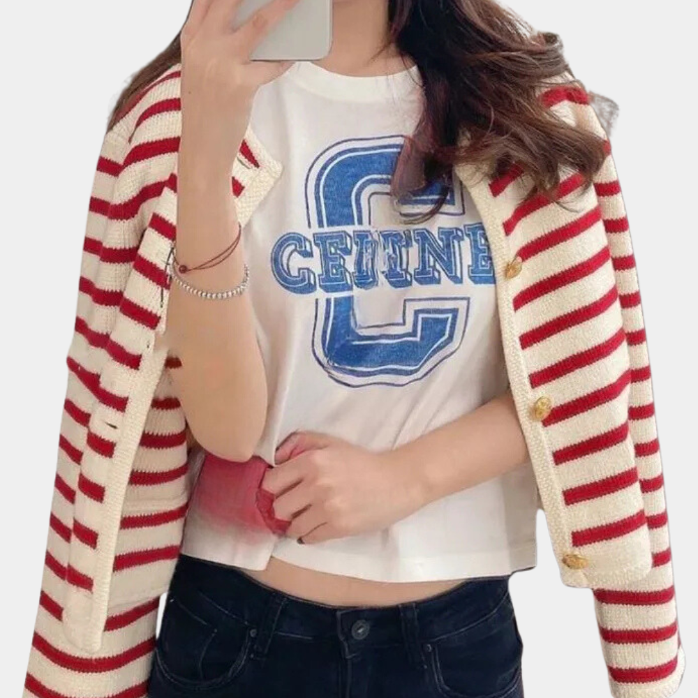 Alenka - Stylish Striped Summer Cardigan for Women