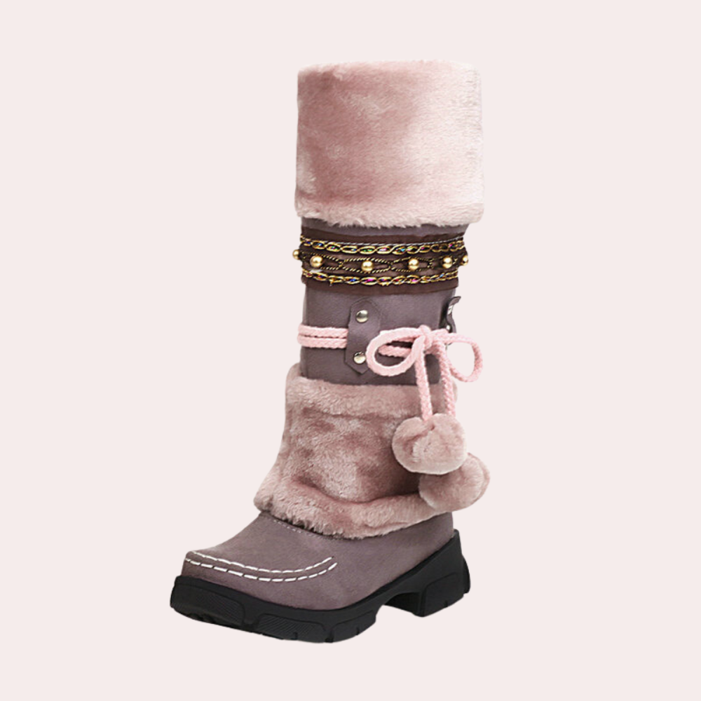 Angelia - Warm Snow Boots for Stylish Women