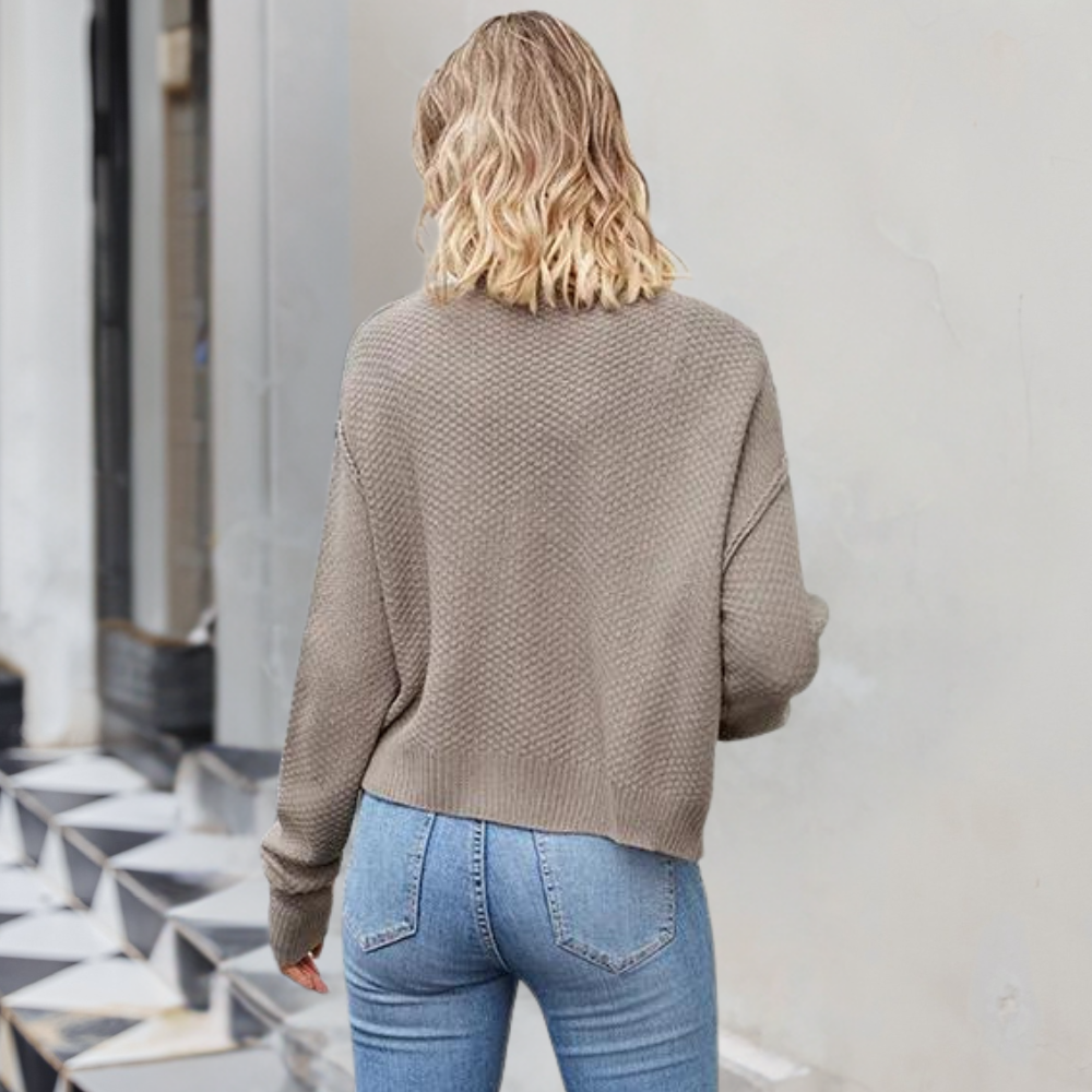 Amaryllis - Luxe knitted women's cardigan for summer
