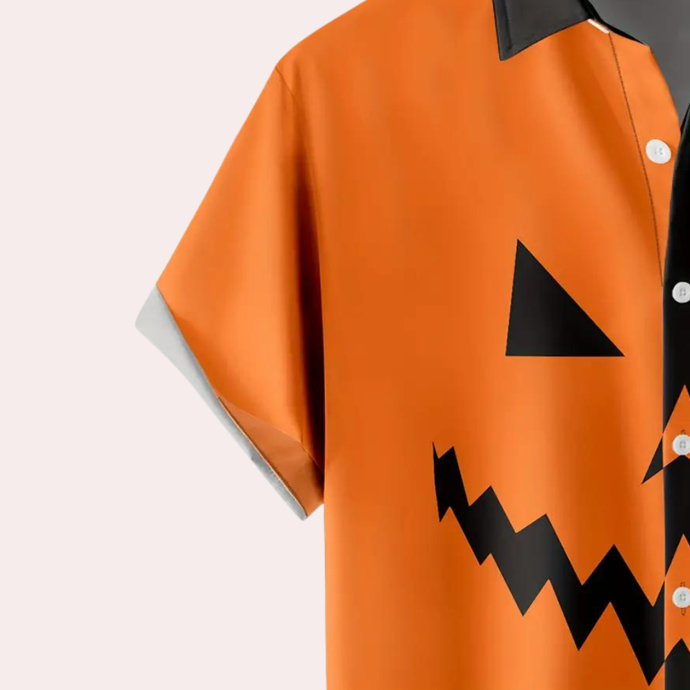 Anitra - Spooky Pumpkin Face Summer T-shirt for Men