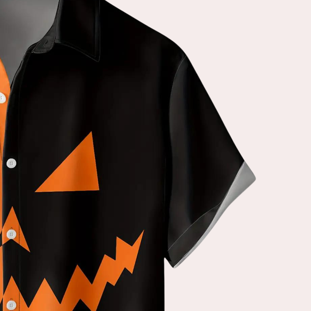 Anitra - Spooky Pumpkin Face Summer T-shirt for Men