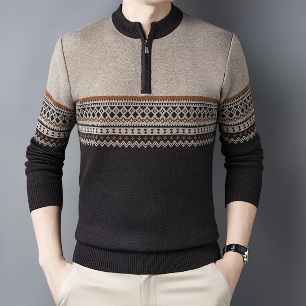 Valentyn - Knitted Summer Jumper for Men Modern Comfort