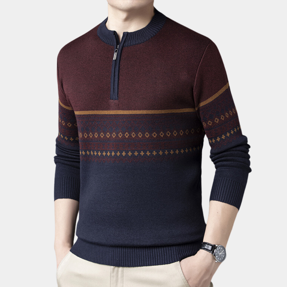 Valentyn - Knitted Summer Jumper for Men Modern Comfort