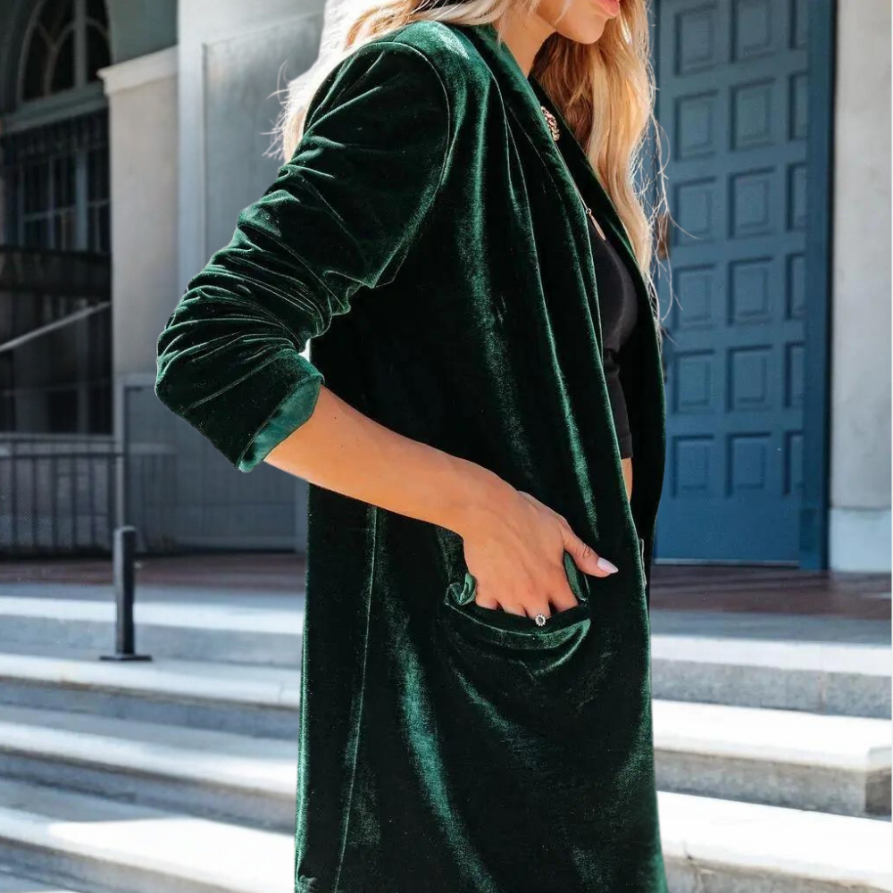 UNDINE - Fashionable Velvet Summer Jacket for Women