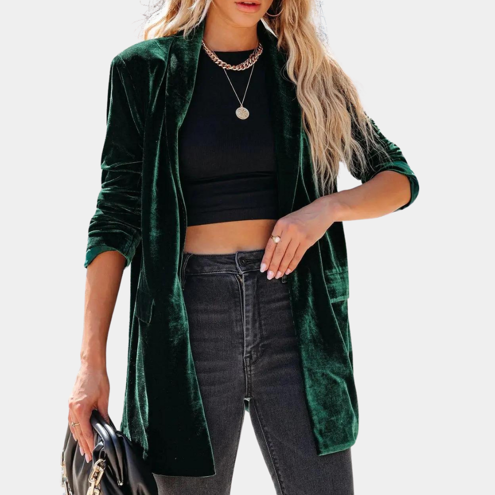 UNDINE - Fashionable Velvet Summer Jacket for Women
