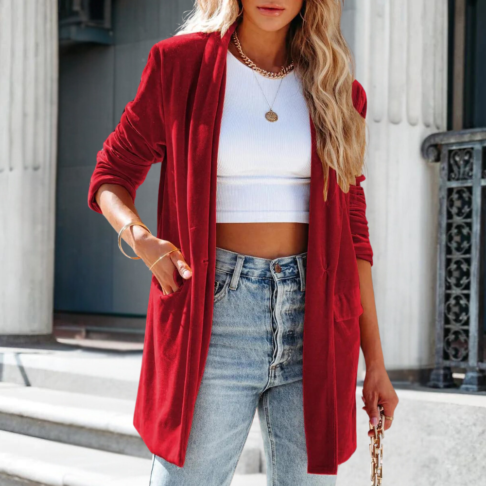 UNDINE - Fashionable Velvet Summer Jacket for Women