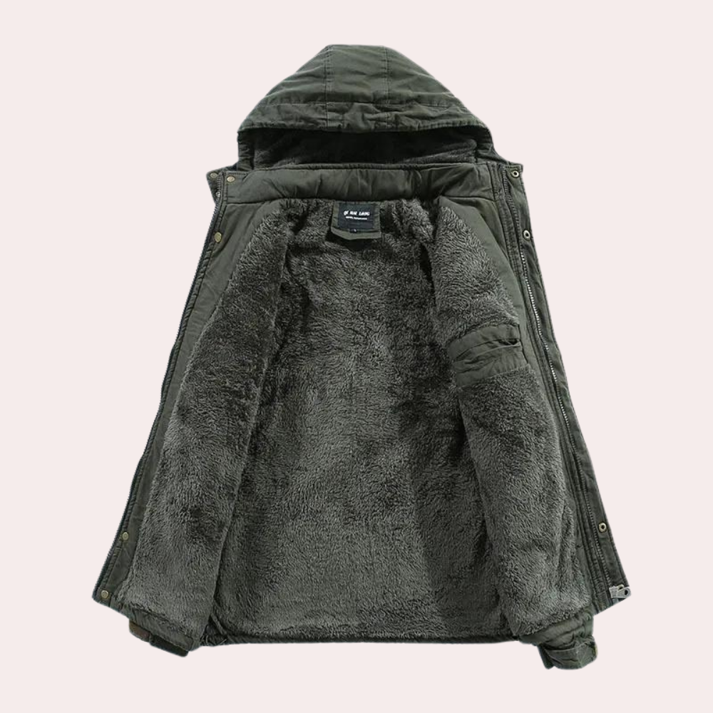 AARON - Stylish Winter Coat with Hood for Men