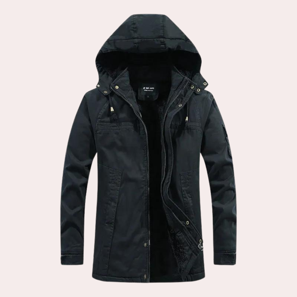 AARON - Stylish Winter Coat with Hood for Men