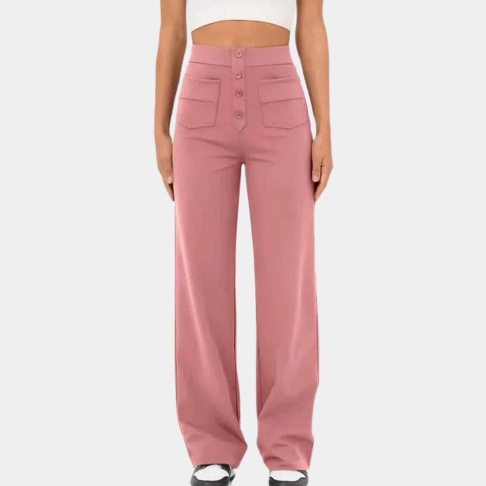 Casual high-waisted trousers for women for summer