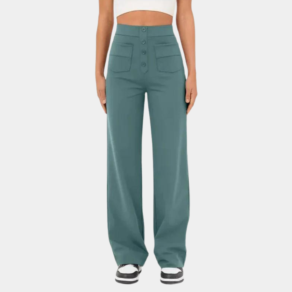 Casual high-waisted trousers for women for summer